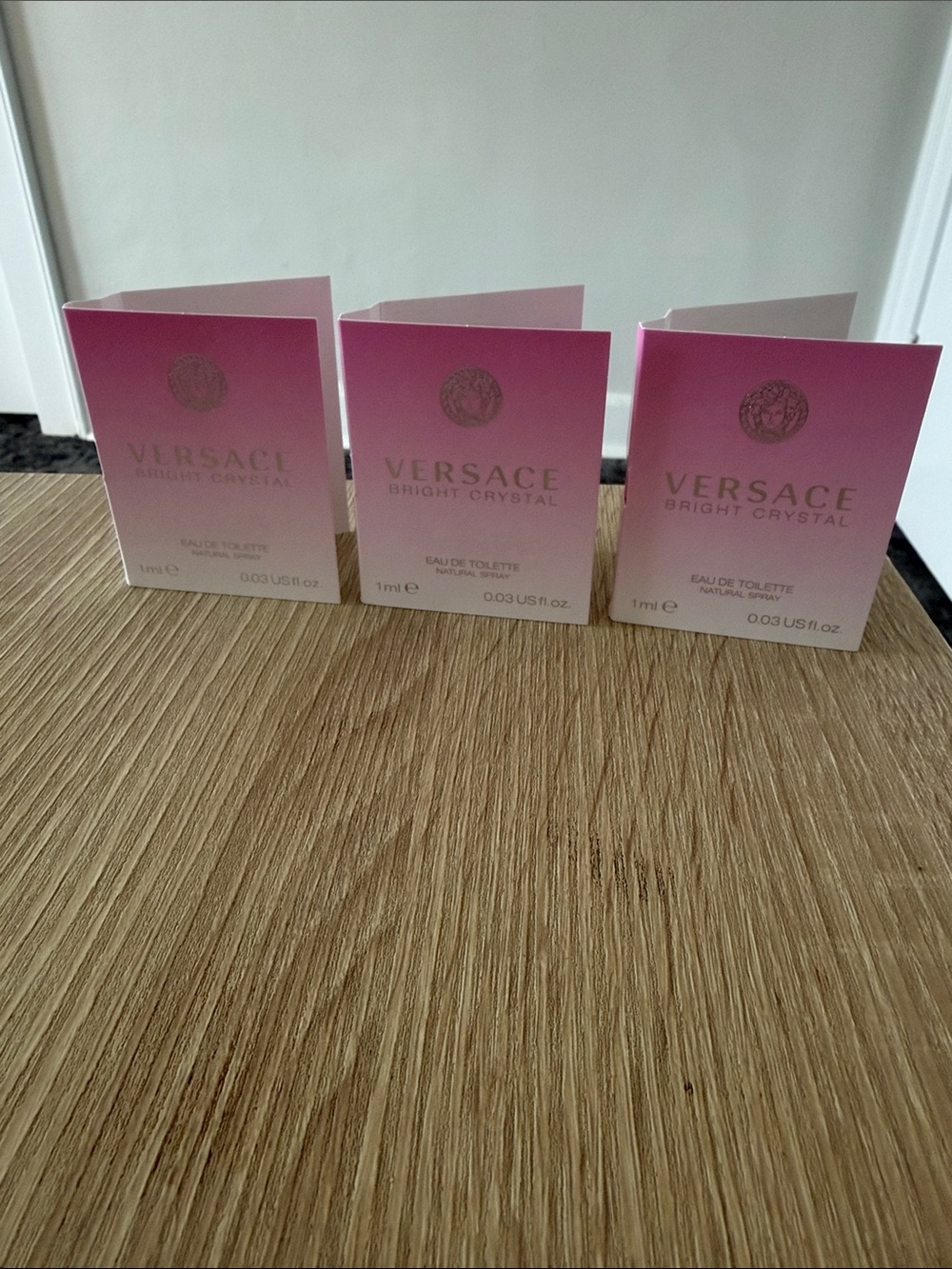 Set of 3 Versace Bright Crystal samples